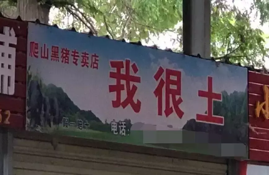 中国路边的广告牌子，我能笑一年11